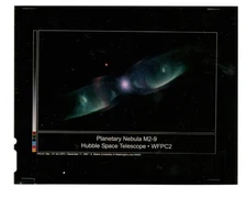 NASA PRESS RELEASE LARGE FORMAT TRANSPARENCY PLANETARY NEBULA M2-9 HUBBLE 