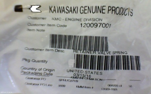 Genuine Kawasaki OEM SPRING-GOVERNOR Part# 39129-7028 39129-0042