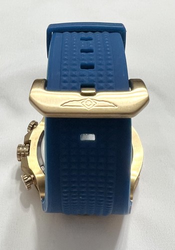 Invicta 26527 Bolt Chronograph 52mm Gold Blaues Zifferblatt Silikon Herrenuhr - Bild 5 von 9