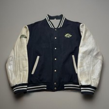 Vintage 60s 70s SaiPa 1948 Liiga Finland Hockey Varsity Jacket Size XL Quilted
