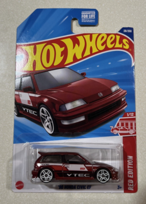 NEW 2025 Hot Wheels Target Red Edition 90 Honda Civic EF | eBay
