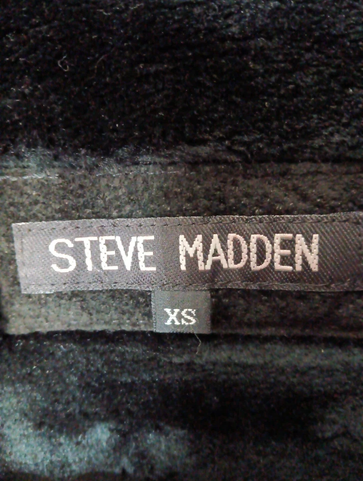 Steve Madden Mujer XS Abrigo Chaqueta Cuero Genuino Prendas exteriores Piel - Foto 3 de 3