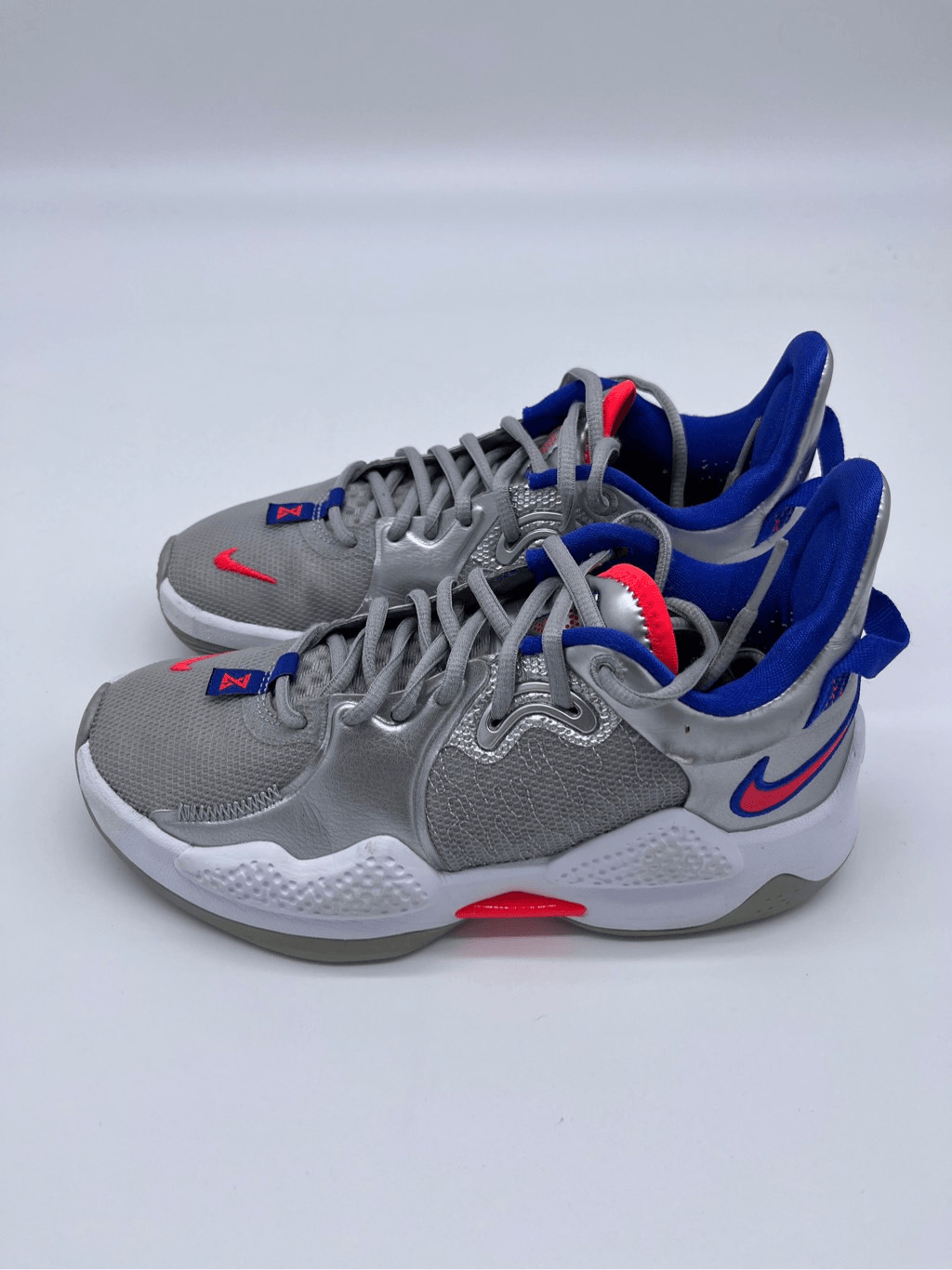 Nike PG 5 Paul Clippers Sneakers Silver Flash Cri… - image 4