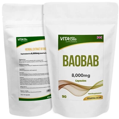 VITAELLA Baobab | 8,000mg Capsules | Powerful Formula | Best Value on Ebay