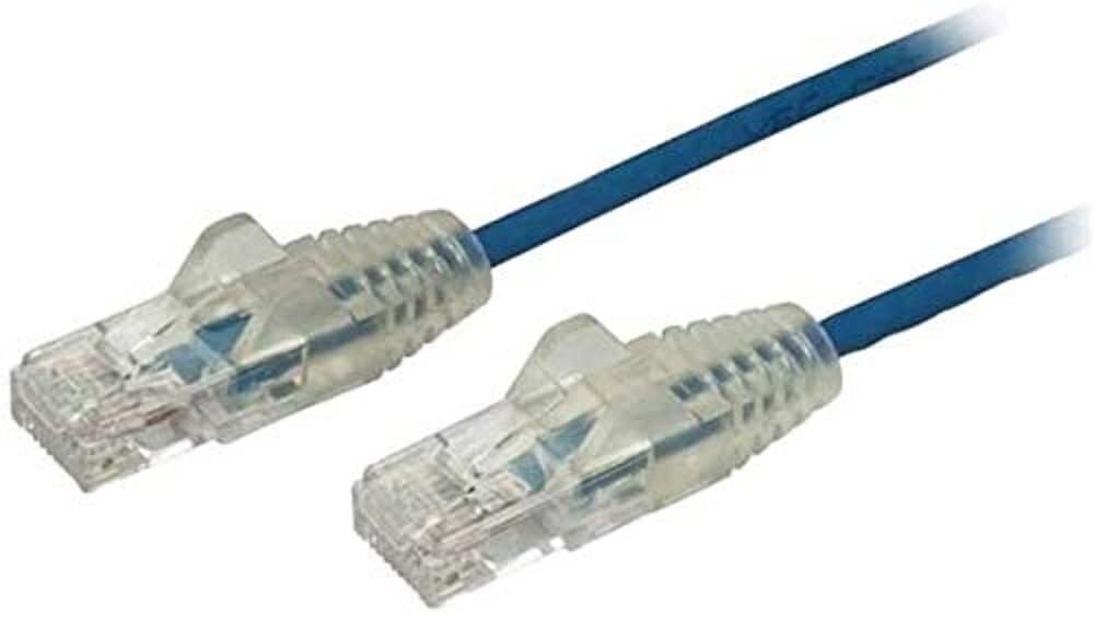 1 m CAT6 Cable - Slim CAT6 Patch Cord - Blue - Snagless RJ45 Connectors - Gigabi