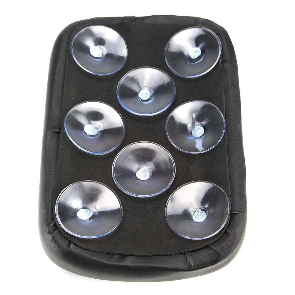 Guardabarros trasero asiento pasajero almohadilla 8 ventosas para Harley Cruiser Chopper Foto 4 de 4