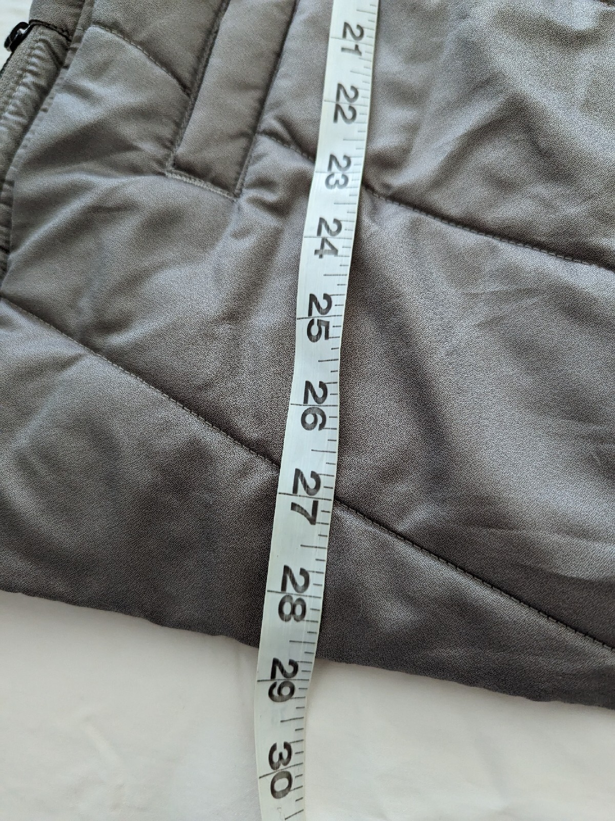 Smart Wool Women's Vest Wool Filled Zip Pockets & Vents Grey Taupe Medium