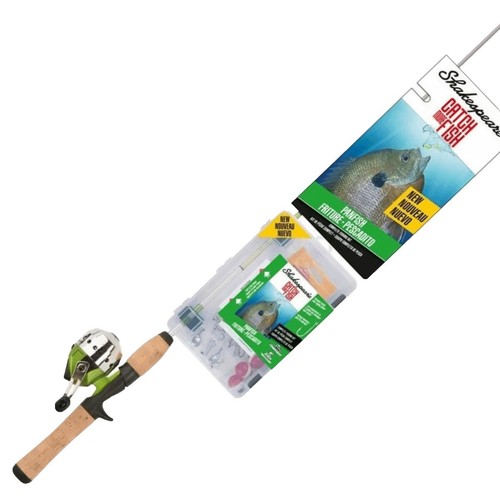 Petit Moulinet De Pêche Shakespeare Micro Spin Ultra Léger, Spinning, 2 Roulements à Billes
