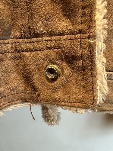 Vintage 1970’s Heavy Lined Suede Western Barn Ranch Farm Worn Jacket 38 Campus - Picture 21 of 24