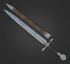 CUSTOM HANDMADE SPRING STEEL 5160 TEMPLAR SWORD BATTEL READY SWORD