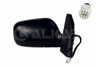 Espejo Exterior Para Automóvil Alkar 6126261 - Dimensiones 32x15x21 Cm, Conector Redondo De 5 Pines, Convexo Térmico