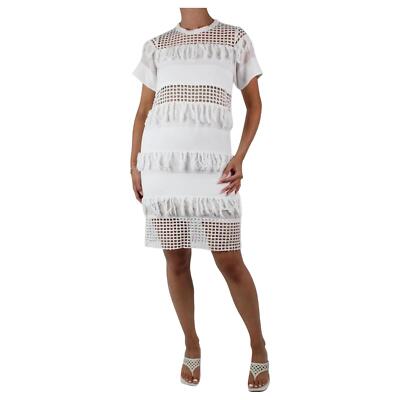 fringe short sleeve shift dress Belle & Bloom Solana Boho Fringe Mini Shift Dress