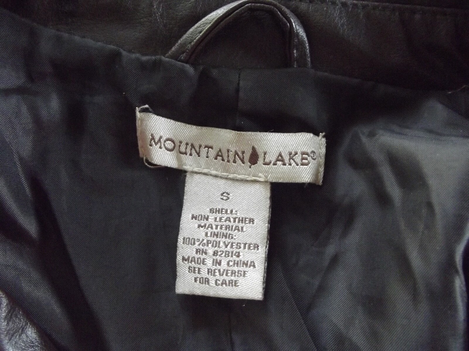 Mountain Lake Size Small Dark Brown Faux Non Leat… - image 5