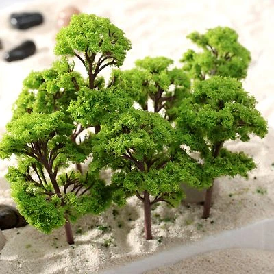10pcs 12cm Trees Model Garden Wargame Train Railway Architectural Scenery Layout