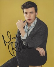 NICK ROBINSON HAND SIGNED AUTHENTIC 'JURASSIC WORLD' 8X10 PHOTO 4 w/COA ACTOR 