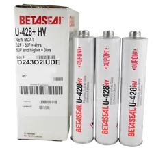 Dow U428+ Primerless Auto Glass Urethane Adhesive  Glue (3) 10.5 oz Tubes