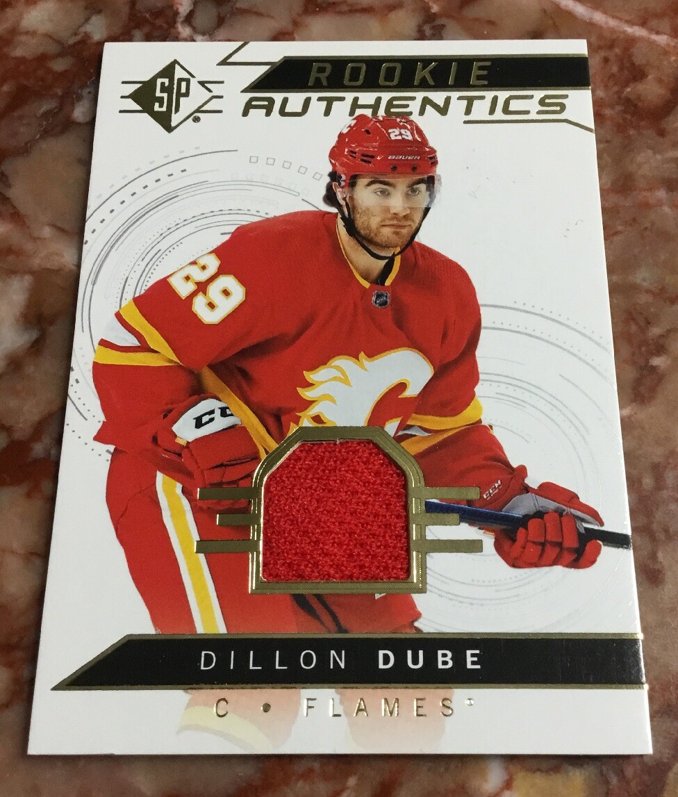 2018-19 SP - Rookie Authentics Dillon Dube #103 Jerseys (MEM, RC) for ...