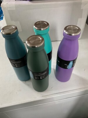 Sistema Doppelwandiger Edelstahl 500ml Flachmann Auslaufsicher Trinkflasche NEU!