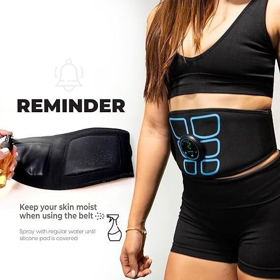 FlexTone Abs Machine Ab Belt for Men, Women Waist Belt for
