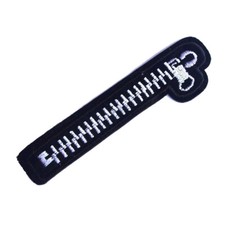 Aufnäher / Patch - Zipper ( gestickt ) Reiß...