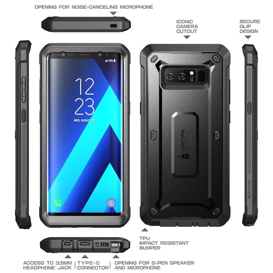 Galaxy Note 8 9 Note 10 10 Plus Case SUPCASE 360 Full-Body UB Pro Cover - Image 3 of 4
