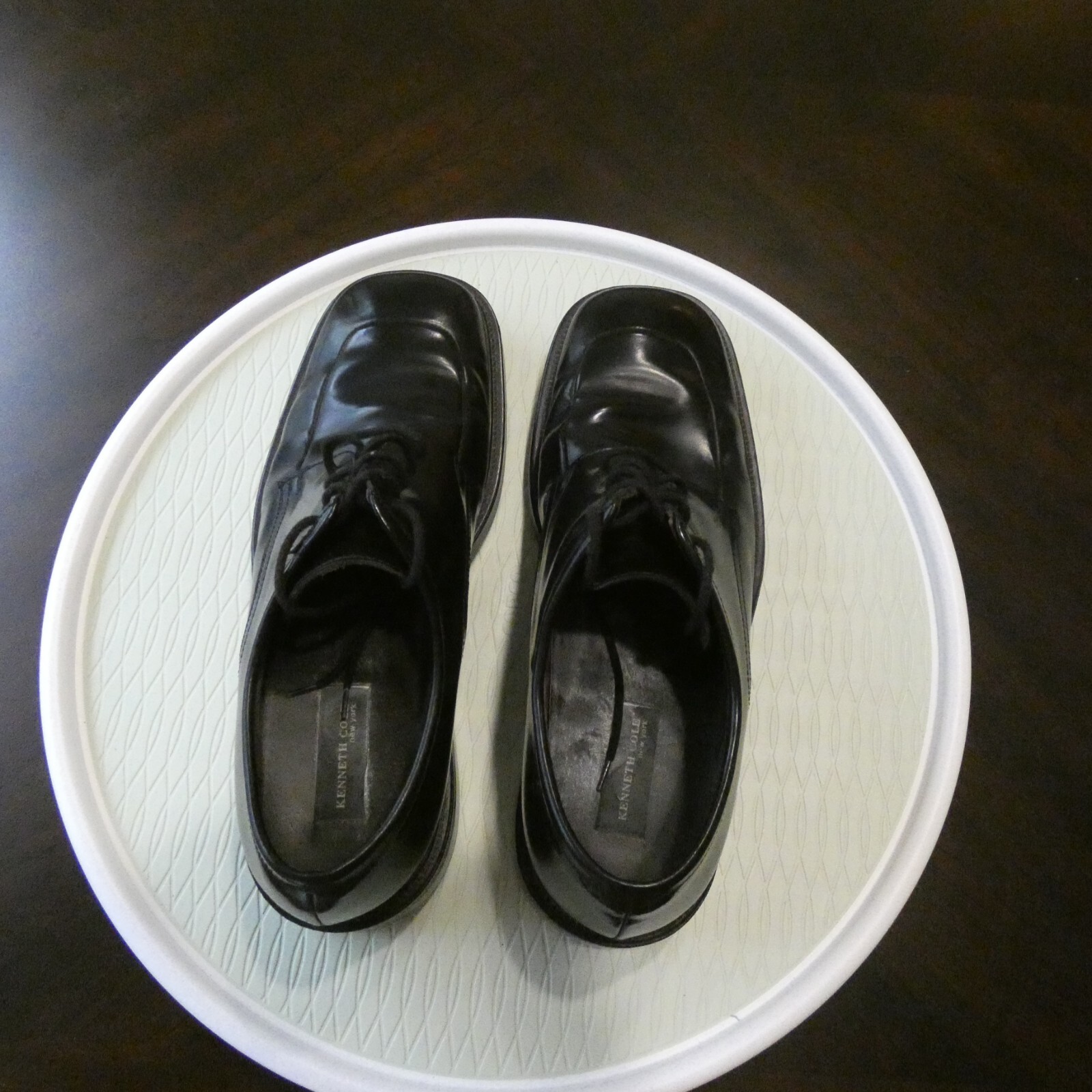 SAOLA Scarpe eleganti Kenneth Cole uomo 12 pelle nera punta quadrata stringate Oxford formali