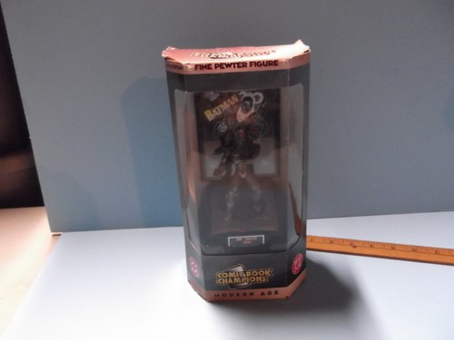 1995 Comic Book Champions Fine Pewter Statue Mr freeze 5"in Statue "Box Issues" - Picture 11 of 11