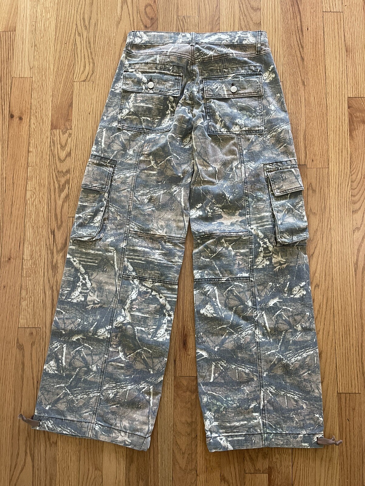 Revice Denim The Amelia Oakland Baggy Wide Leg Camo Cargo Pants Women's