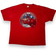 Vintage St Louis Cardinals T Shirt 2XL National League Red MLB 2004 World Series