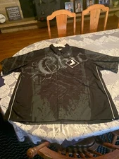 Chicago White Sox Shirt Mens Size 4XL Black JH Design MLB Button Up Embroidered