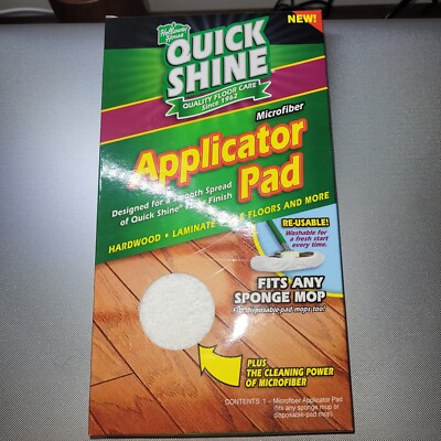 QUICK SHINE~ Reusable Microfiber Applicator Pad/Bonnet-For All Hard Surfaces-NEW