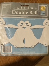 Guirnalda campana boda doble vintage una pieza 12 pies NUEVA sellada descolorida
