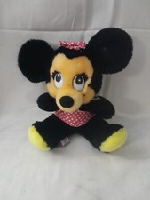 Walt Disney Productions Minnie Mouse Plush Stuffed Toy 9.5" Vintage 1970 1980