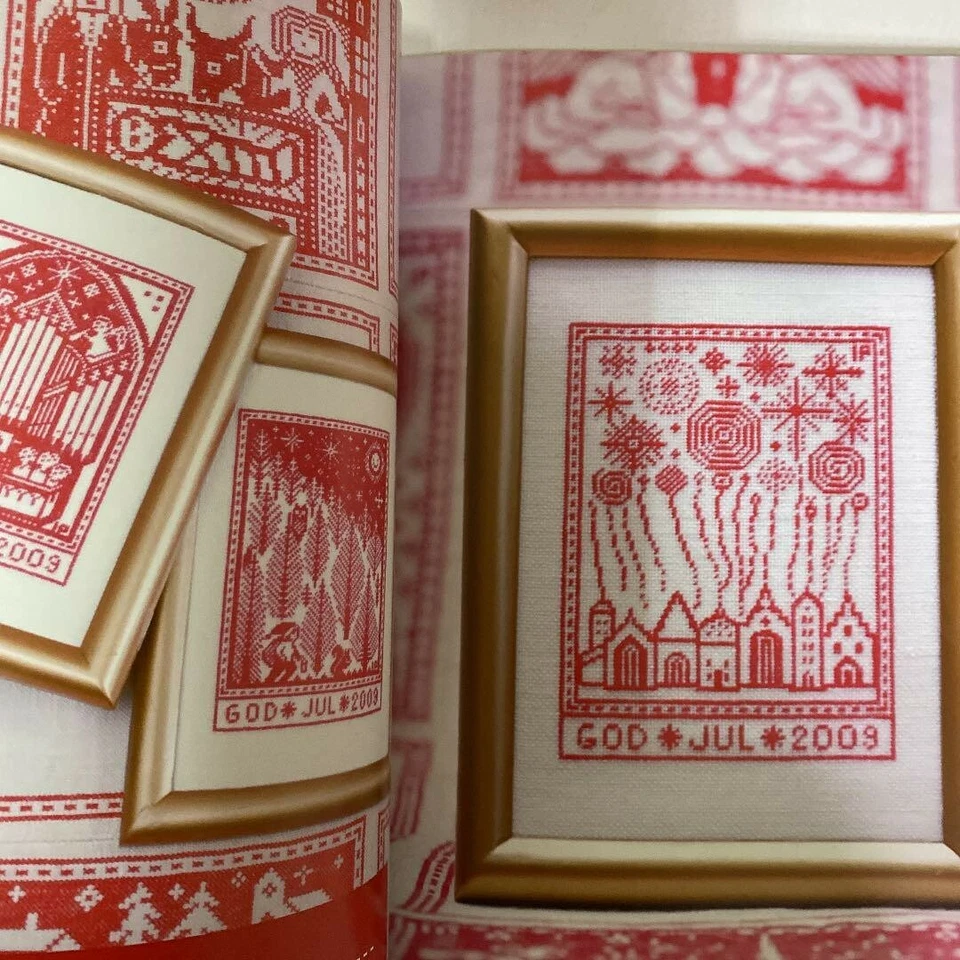 Sweden Christmas Calendar in Cross stitch tapestry Book Japanese - Image 3 of 4
