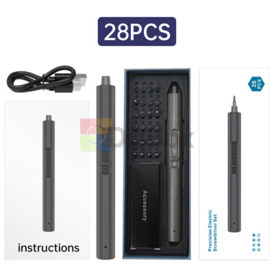 28 In 1 Cordless Electric Screwdriver Kit Mini Power Precision Screwdriver Set