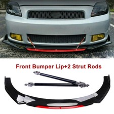 For Scion Tc Xb Front Bumper Lip Chin Splitter Strut Rods Glossy Black Body Kit