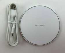 Qi Wireless Charger - 10W Fast Charge, Ultra-Slim, White