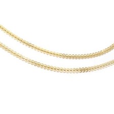 Medalion z ogniwami w kształcie liści wykonany z mosiądzu long-lasting gold coffee