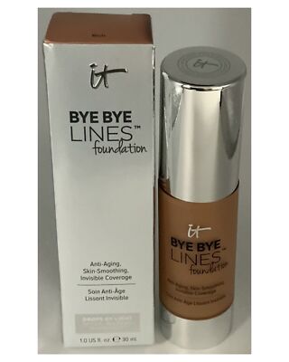 IT Cosmetics BYE BYE LINES FOUNDATION Anti Aging/Smoothing COLOR RICH-1 Oz - NIB