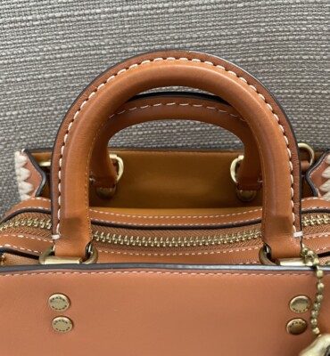 Coach Rogue 20 Bag With Crochet Colour Faded Orange new without