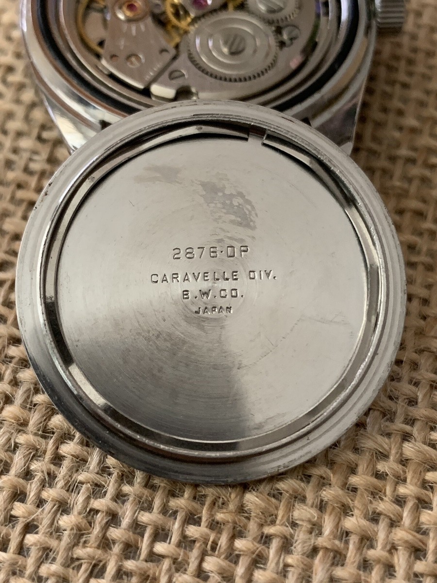 Vintage Caravelle Sea Hunter Manual Wind 666 Diver Black Dial