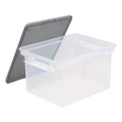 Storex FILE,LTR/LGL,TOTE,CLR 61530U01C STOREX Storex 61530U01C 685442615304