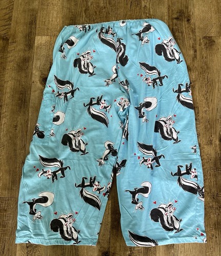 VTG 2003 Looney Tunes Pepe Le Pew Pajamas Sleepwear Top Bottom EUC Sz XXL Amore - Picture 23 of 24