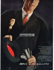 1959 STROOCK Men's Overcoat Outercoat Vintage Ad 