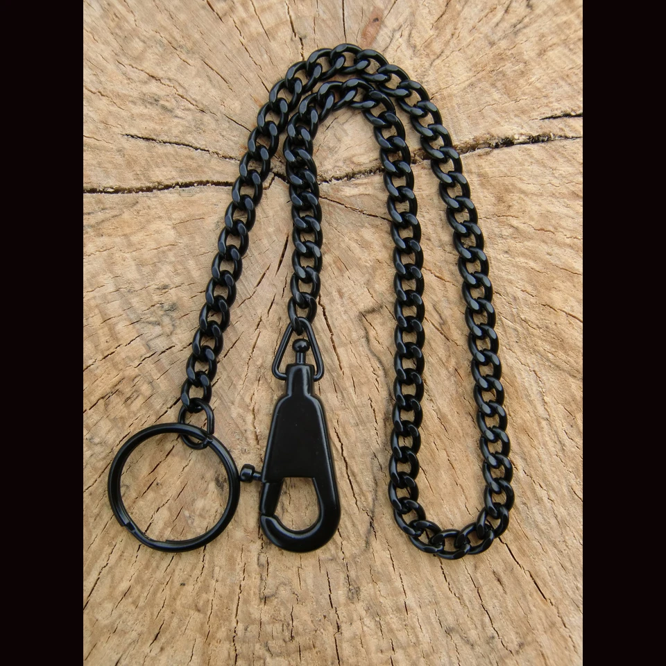 Miltec MESSERKETTE - 36,5 cm - GELDBEUTELKETTE - SCHLÜSSELKETTE - KETTE SCHWARZ