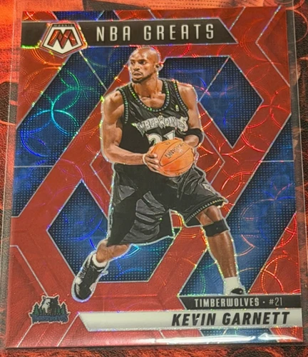 Kevin Garnett 2024-25 Panini Mosaic 05/75 Red Choice Prizm NBA Greats #293