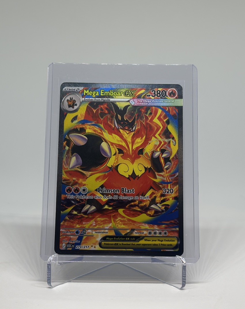 Mega Emboar ex Ascended Heroes 273/217 Special Illustration Rare Pokemon TCG NM