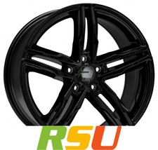 2DRV WH11 schwarz glänzend lackiert 8.5x19" ET30 LK5 112 ML 66.6 Alufelgen 1...