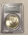 1923 Peace Dollar PCGS MS 63 “STUNNING” Choice Gem Bu Uncirculated 90% Silver