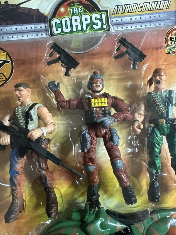 ¡EL CUERPO! 3 Man Soldier Team Lanard - Figuras de escuadrón de operaciones abiertas de rescate Foto 3 de 4